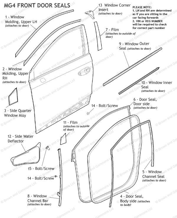 Image for Front Door Seals